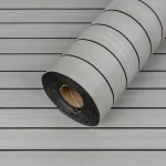 Покриття вінілове самоклеюче 3D рейки Білий Шпон 600х2900х3мм SW-00002904